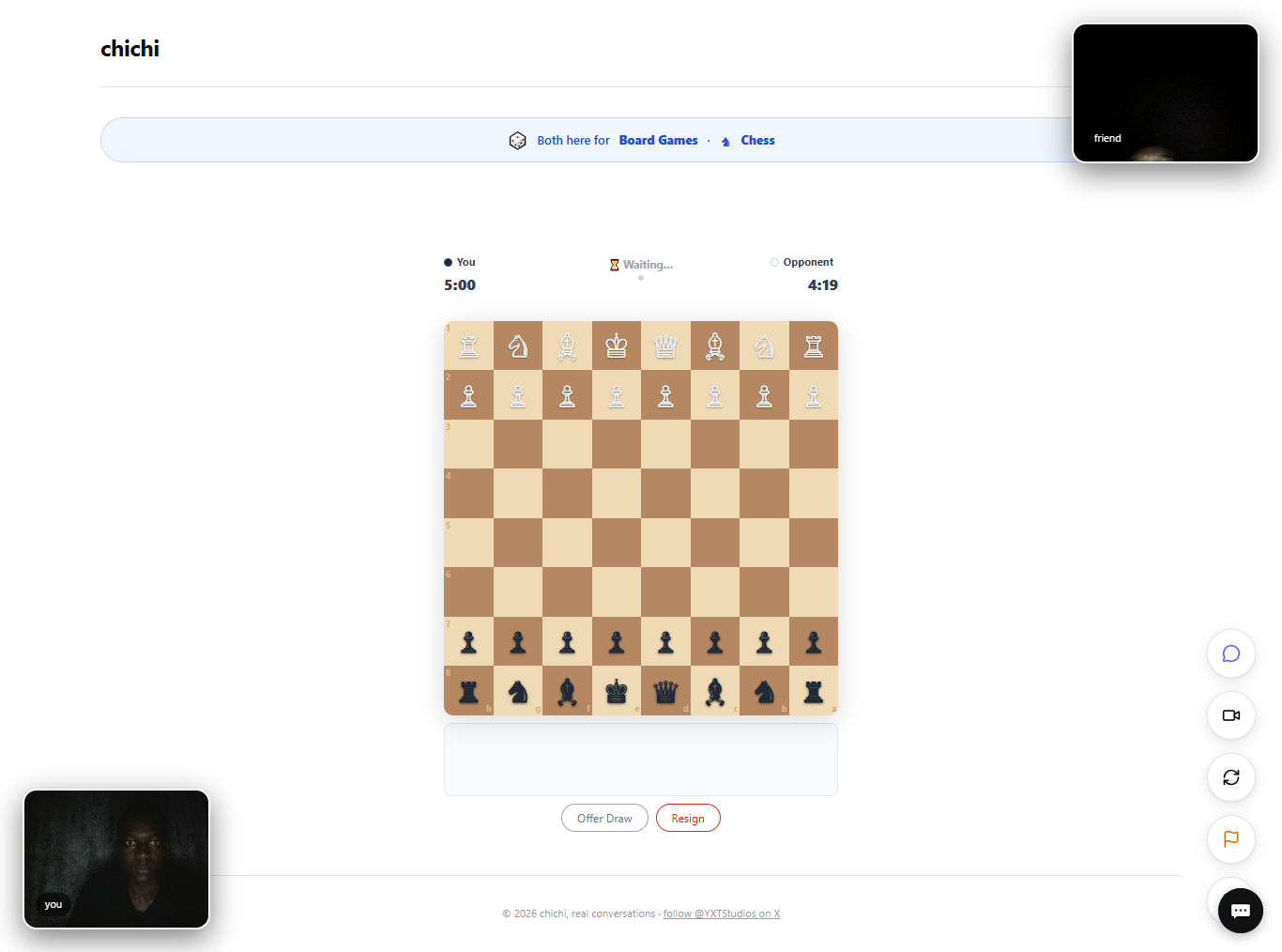 Chess gameplay