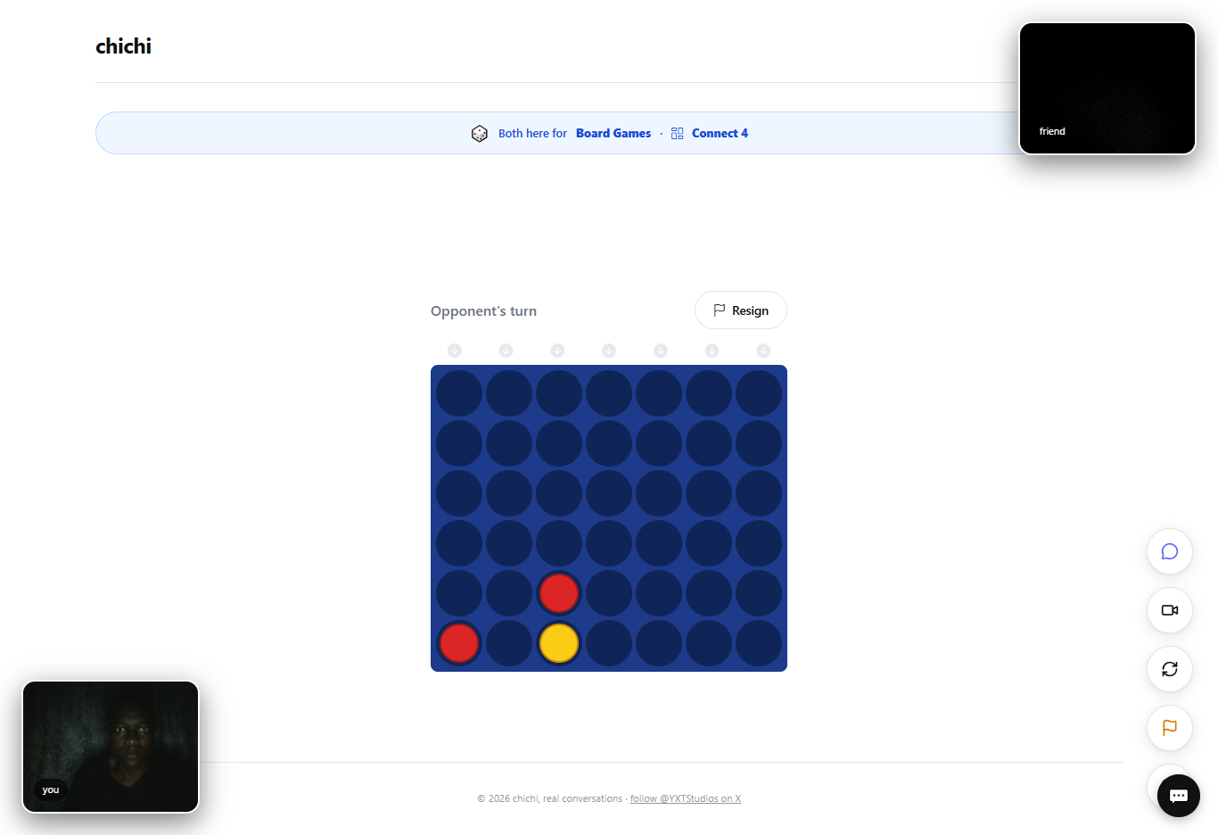 Connect 4 gameplay