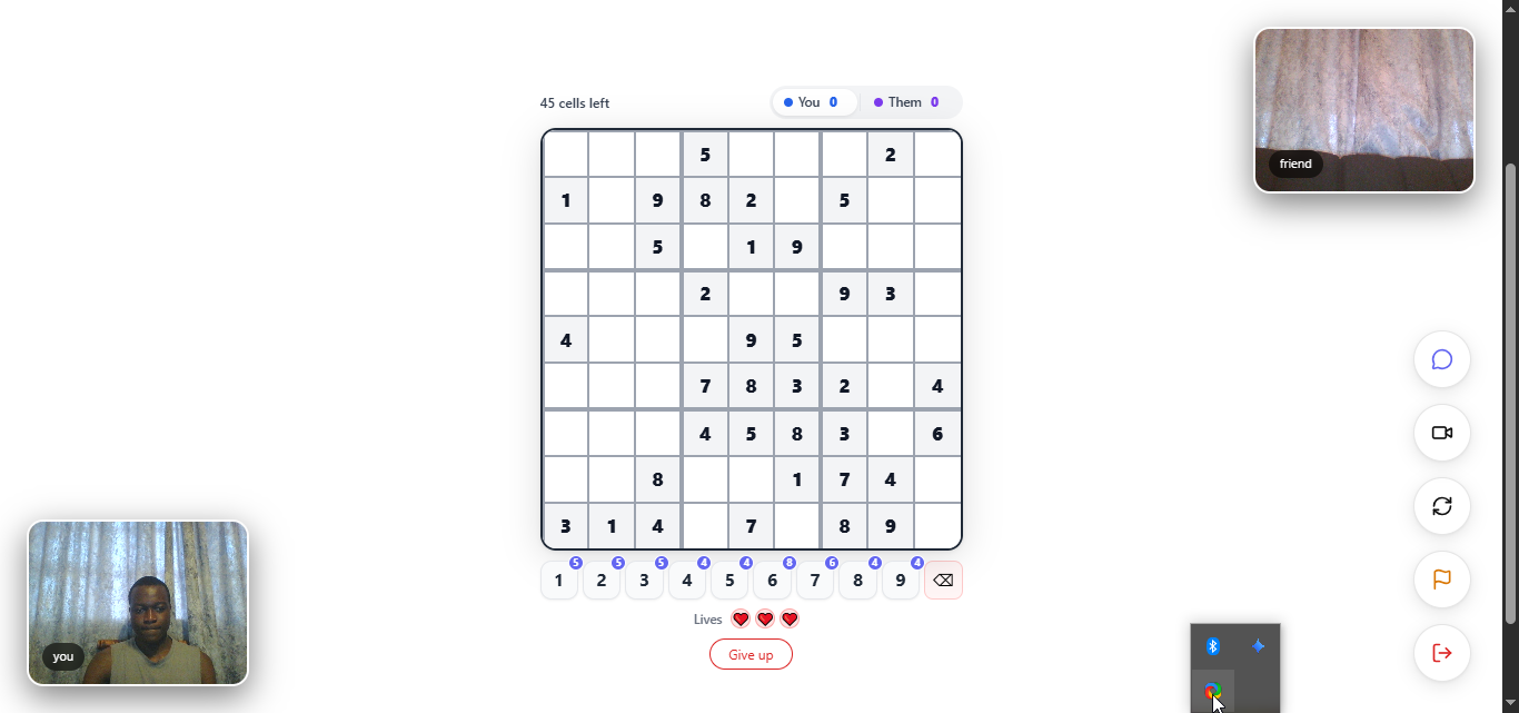 Sudoku gameplay